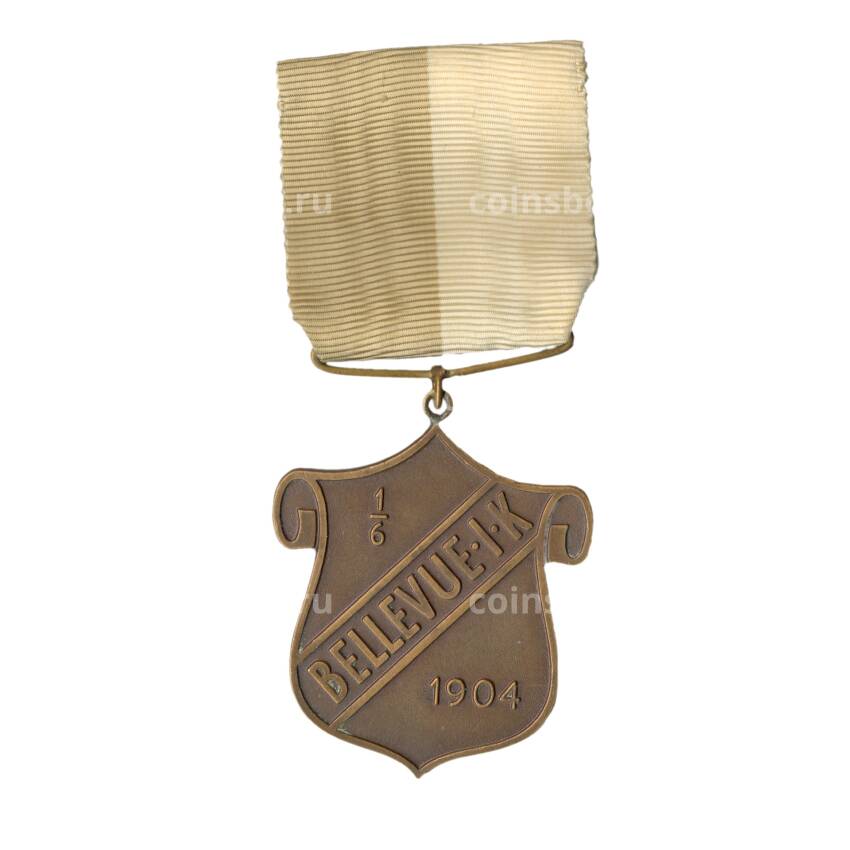Медаль спортивная «Участник соревнования по метанию  диска-2-е место 1947 год» (спортклуб Bellevue)