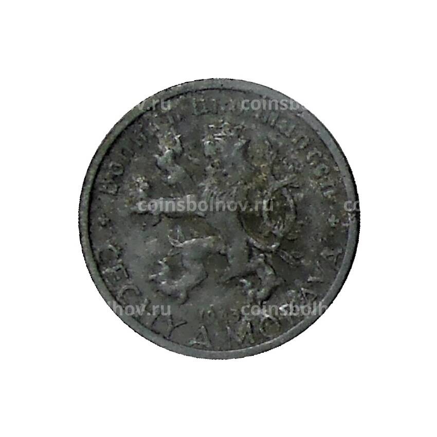 Монета 20 геллеров 1943 года Чехословакия (протекторат  Богемия и Моравия)