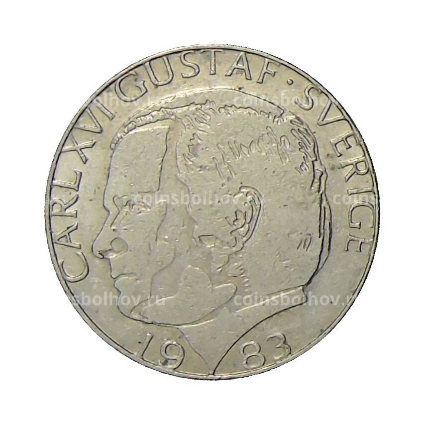 Монета 1 крона 1983 года Швеция