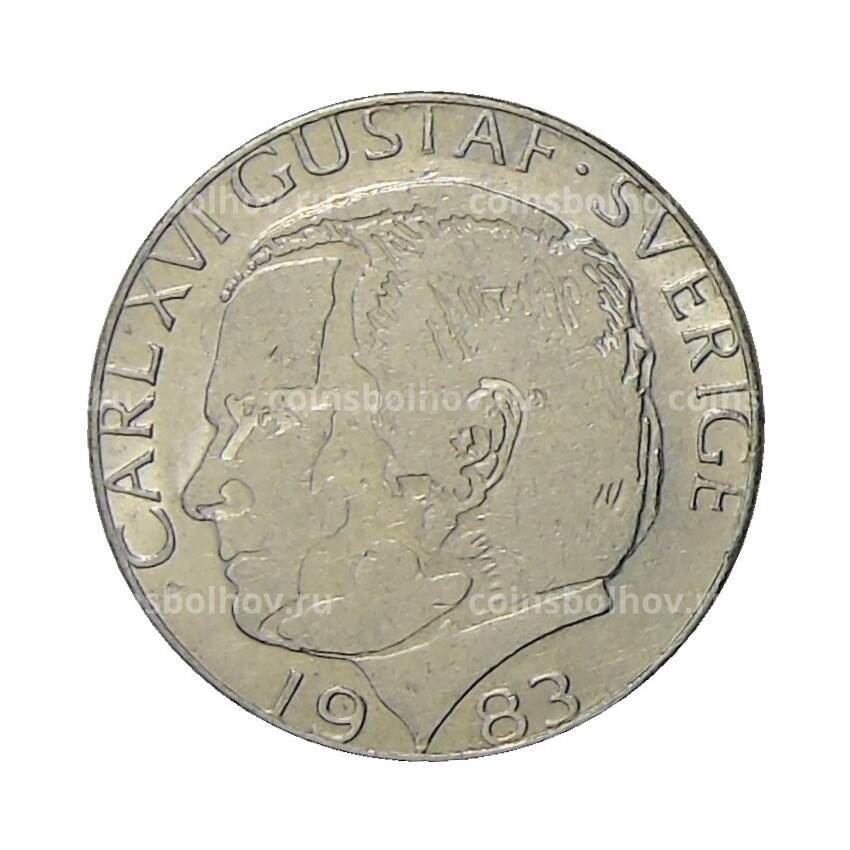 Монета 1 крона 1983 года Швеция