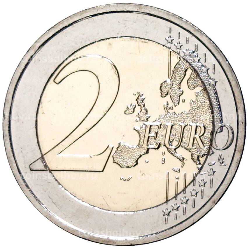 Монета 2 евро 2022 года Эстония —  Слава Украине (вид 2)