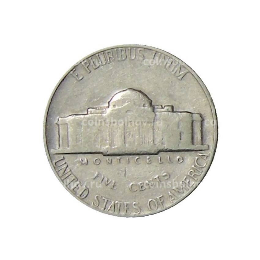 Монета 5 центов 1970 года S США (вид 2)
