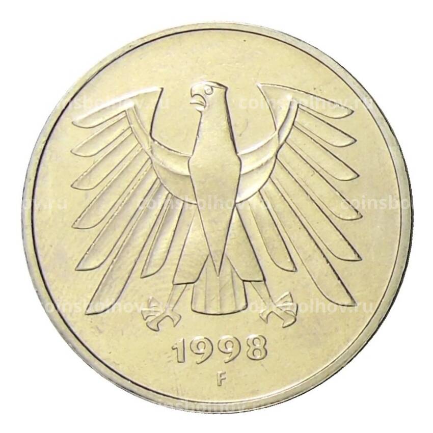 Монета 5 марок 1998 года F Германия