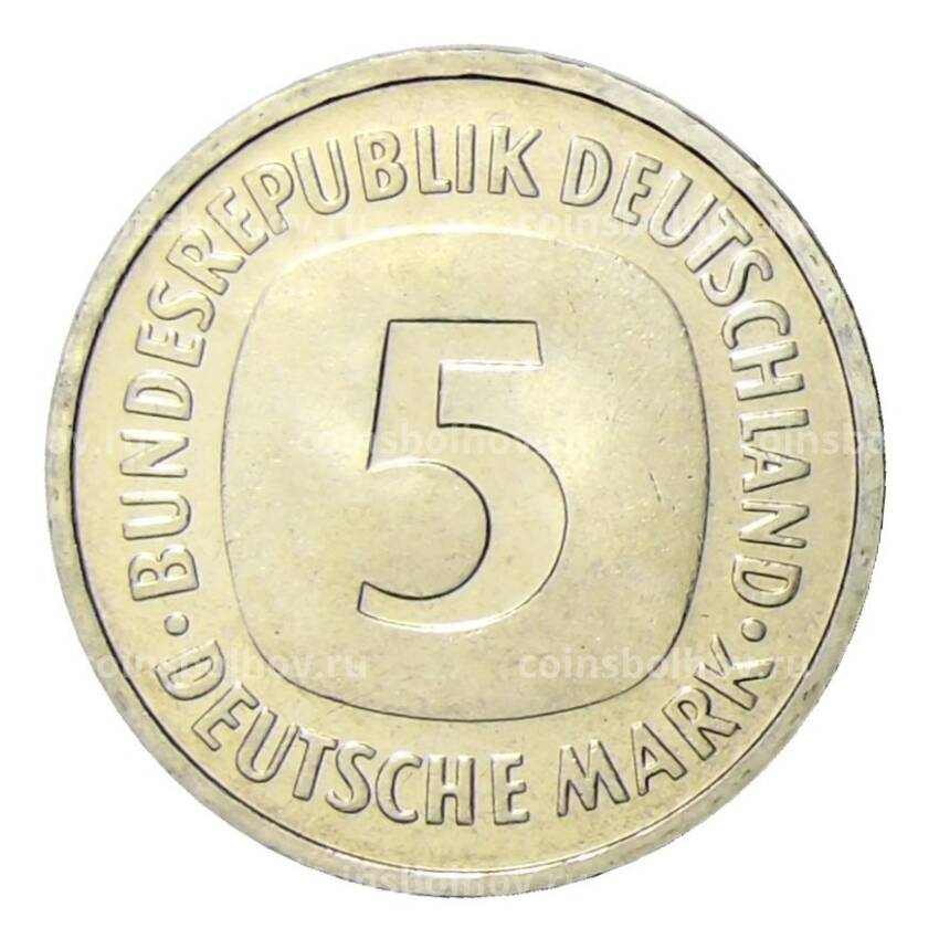 Монета 5 марок 1998 года F Германия (вид 2)