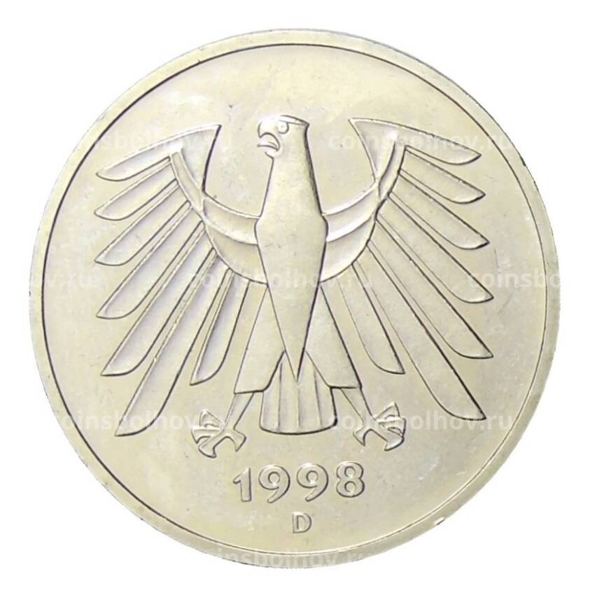 Монета 5 марок 1998 года D Германия —