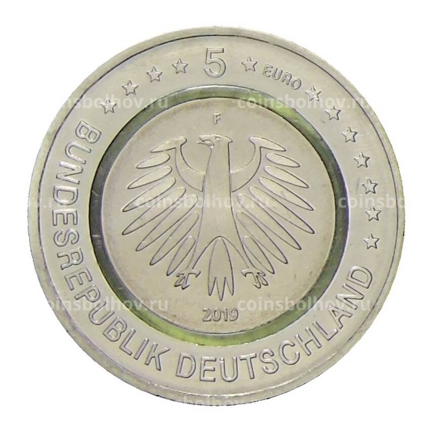 Монета 5 евро 2019 года F Германия — Умеренная климатическая зона (вид 2)