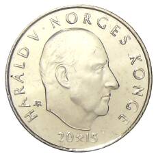 Монета 20 крон 2015 года Норвегия —  200 лет Верховному суду (реверс)