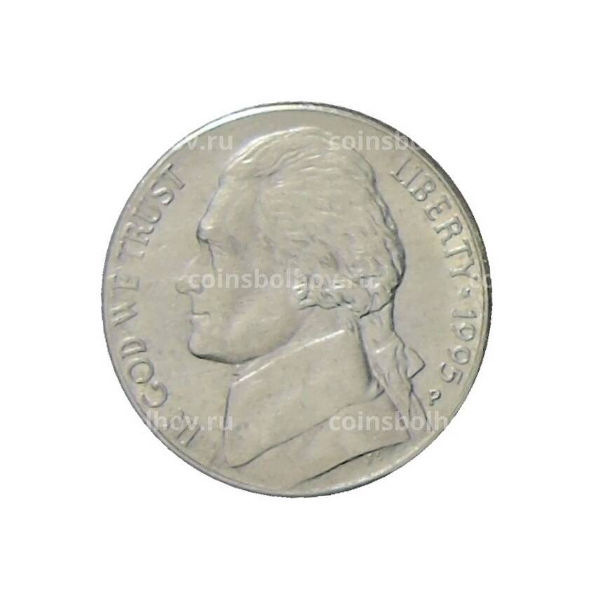 Монета 5 центов 1995 года P США