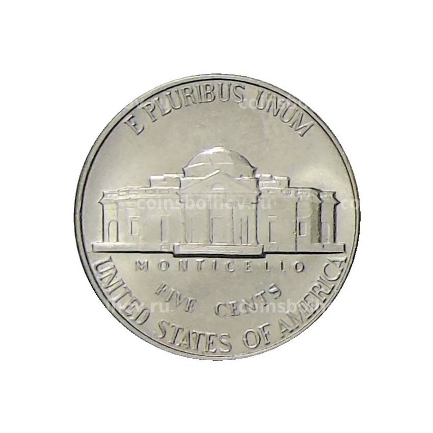 Монета 5 центов 1996 года P США (вид 2)
