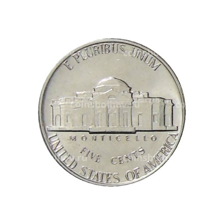 Монета 5 центов 1981 года D США (вид 2)