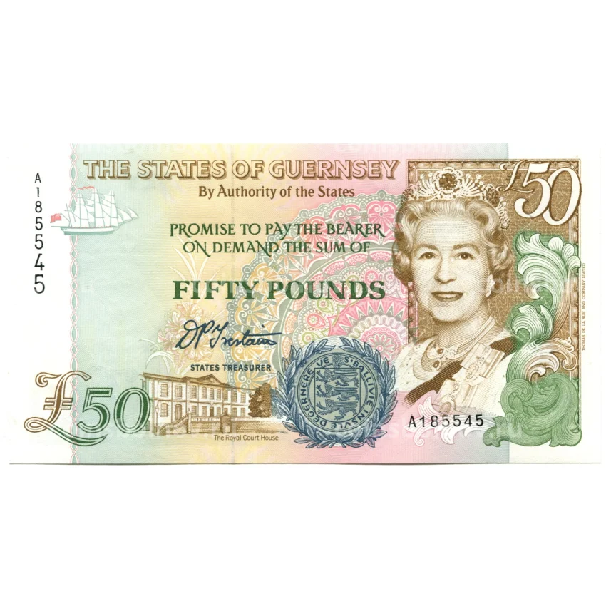 Банкнота 50 фунтов 1994 года Гернси