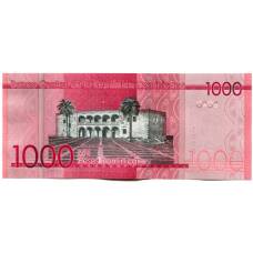 Банкнота 1000 песо 2021 года Доминиканская республика (реверс)