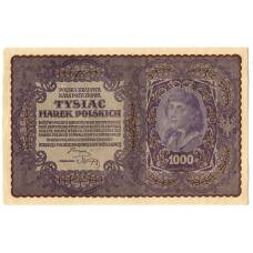 Банкнота 1000 марок 1919 года Польша