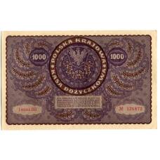 Банкнота 1000 марок 1919 года Польша (вид 2)
