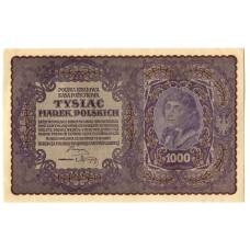 Банкнота 1000 марок 1919 года Польша