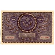 Банкнота 1000 марок 1919 года Польша (вид 2)