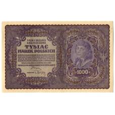 Банкнота 1000 марок 1919 года Польша