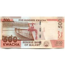 Банкнота 500 квача 2014 года Малави (вид 2)