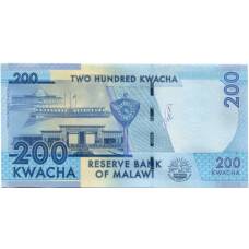 Банкнота 200 квача 2020 года Малави (вид 2)