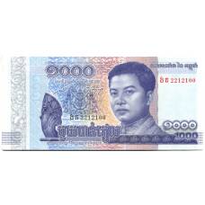 Банкнота 1000 риэлей 2016 года Камбоджа