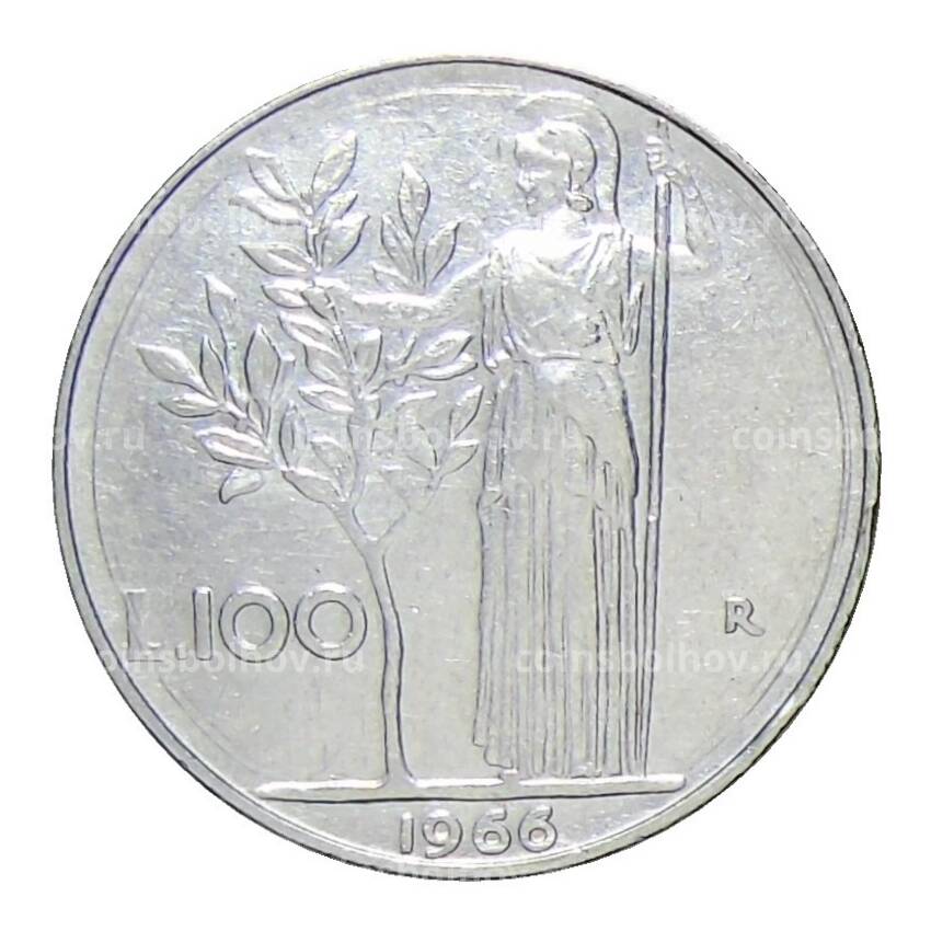 Монета 100 лир 1966 года Италия