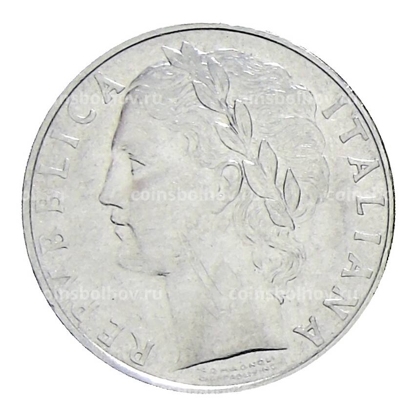 Монета 100 лир 1964 года Италия (вид 2)