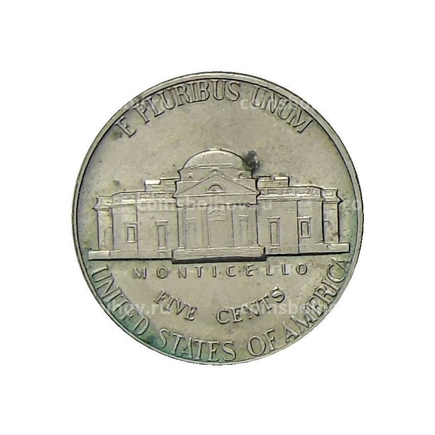 Монета 5 центов 1972 года США (вид 2)