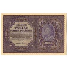 Банкнота 1000 марок 1919 года Польша