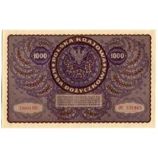 Банкнота 1000 марок 1919 года Польша (вид 2)