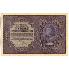 Банкнота 1000 марок 1919 года Польша
