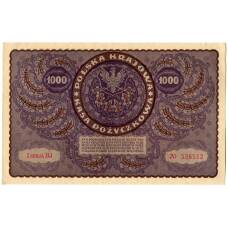 Банкнота 1000 марок 1919 года Польша (вид 2)