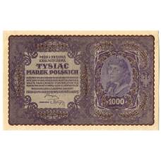 Банкнота 1000 марок 1919 года Польша