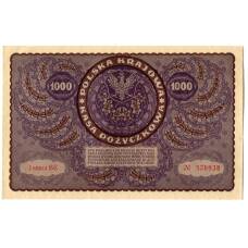 Банкнота 1000 марок 1919 года Польша (вид 2)
