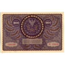 Банкнота 1000 марок 1919 года Польша (вид 2)