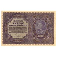 Банкнота 1000 марок 1919 года Польша