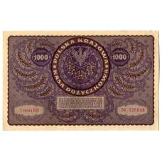 Банкнота 1000 марок 1919 года Польша (вид 2)