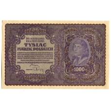 Банкнота 1000 марок 1919 года Польша