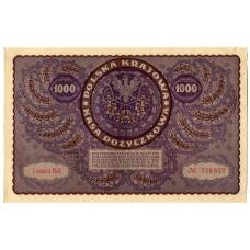 Банкнота 1000 марок 1919 года Польша (вид 2)