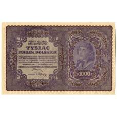 Банкнота 1000 марок 1919 года Польша