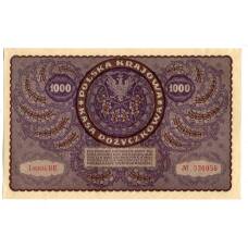 Банкнота 1000 марок 1919 года Польша (вид 2)