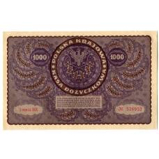 Банкнота 1000 марок 1919 года Польша (вид 2)