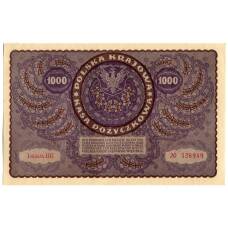 Банкнота 1000 марок 1919 года Польша (вид 2)