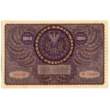 Банкнота 1000 марок 1919 года Польша (вид 2)