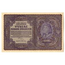 Банкнота 1000 марок 1919 года Польша