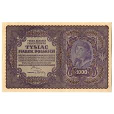 Банкнота 1000 марок 1919 года Польша