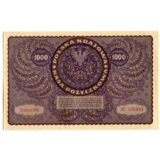 Банкнота 1000 марок 1919 года Польша (вид 2)