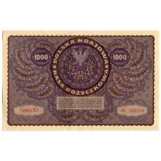 Банкнота 1000 марок 1919 года Польша (вид 2)