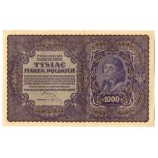 Банкнота 1000 марок 1919 года Польша
