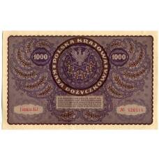 Банкнота 1000 марок 1919 года Польша (вид 2)