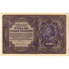 Банкнота 1000 марок 1919 года Польша